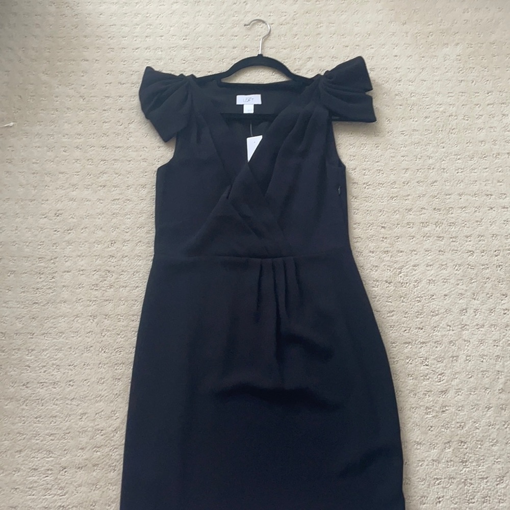 Black crepe dress